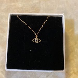 NWT Dainty Personalized Mind’s Eye Gold Necklace 16 Inches Long In Gift Box